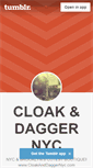 Mobile Screenshot of cloakanddaggernyc.tumblr.com