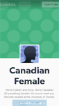 Mobile Screenshot of canadianfemale.tumblr.com