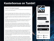 Tablet Screenshot of kasterborousdw.tumblr.com