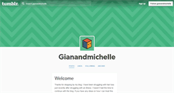 Desktop Screenshot of gianandmichelle.tumblr.com