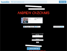 Tablet Screenshot of andrewouzounis.tumblr.com