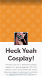 Mobile Screenshot of heckyeahcosplay.tumblr.com