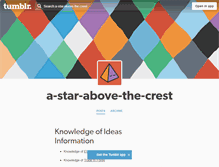 Tablet Screenshot of a-star-above-the-crest.tumblr.com