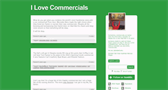 Desktop Screenshot of ilovecommercials.tumblr.com