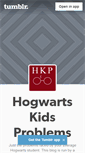 Mobile Screenshot of hogwartskidsproblems.tumblr.com