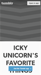 Mobile Screenshot of icky-unicorn.tumblr.com