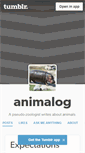 Mobile Screenshot of animalog.tumblr.com