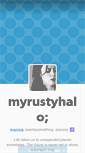Mobile Screenshot of myrustyhalo.tumblr.com