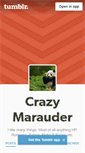 Mobile Screenshot of crazymarauder.tumblr.com
