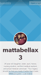 Mobile Screenshot of mattabellax3.tumblr.com