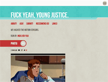 Tablet Screenshot of fuckyeahyoungjustice.tumblr.com