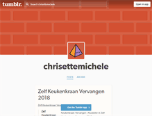 Tablet Screenshot of chrisettemichele.tumblr.com