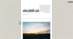 Desktop Screenshot of oeleo.tumblr.com