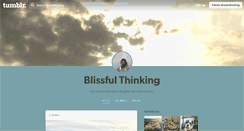 Desktop Screenshot of blissfulthinking.tumblr.com