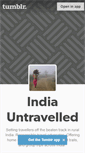 Mobile Screenshot of indiauntravelled.tumblr.com