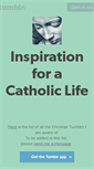 Mobile Screenshot of catholic-inspiration.tumblr.com