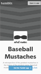 Mobile Screenshot of baseballmustaches.tumblr.com