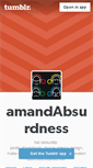 Mobile Screenshot of amandabsurdness.tumblr.com