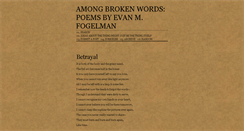 Desktop Screenshot of amongbrokenwords.tumblr.com