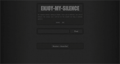 Desktop Screenshot of enjoy-my-silence.tumblr.com