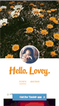 Mobile Screenshot of hellolovey.tumblr.com