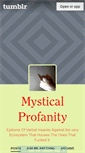 Mobile Screenshot of mysticalprofanity.tumblr.com