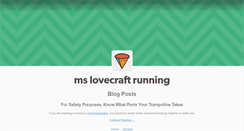 Desktop Screenshot of mslovecraftrunning.tumblr.com