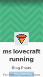 Mobile Screenshot of mslovecraftrunning.tumblr.com