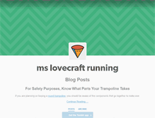 Tablet Screenshot of mslovecraftrunning.tumblr.com