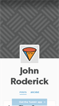 Mobile Screenshot of johnroderick.tumblr.com