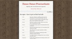 Desktop Screenshot of dancedanceprocrastinate.tumblr.com