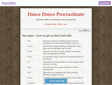 Tablet Screenshot of dancedanceprocrastinate.tumblr.com