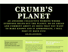 Tablet Screenshot of crumbsplanet.tumblr.com