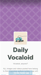 Mobile Screenshot of dailyvocaloid.tumblr.com