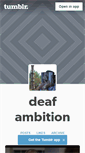 Mobile Screenshot of deafambition.tumblr.com