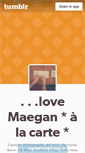 Mobile Screenshot of lovemaegan.tumblr.com