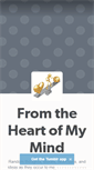Mobile Screenshot of fromtheheartofmymind.tumblr.com