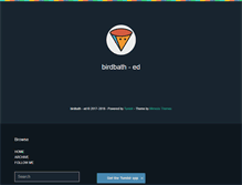Tablet Screenshot of birdbath-ed.tumblr.com