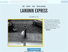 Tablet Screenshot of laikonikexpress.tumblr.com