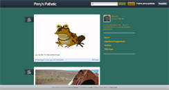 Desktop Screenshot of perryspathetic.tumblr.com