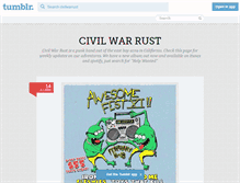 Tablet Screenshot of civilwarrust.tumblr.com