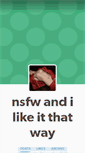 Mobile Screenshot of nsfwandilikeit.tumblr.com