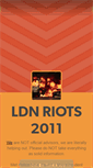 Mobile Screenshot of londonriots2011.tumblr.com