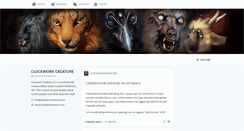Desktop Screenshot of clockworkcreature.tumblr.com