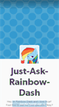 Mobile Screenshot of just-ask-rainbow-dash.tumblr.com