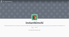 Desktop Screenshot of instantkimchi.tumblr.com