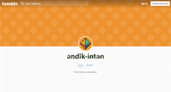 Desktop Screenshot of andik-intan.tumblr.com