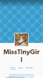 Mobile Screenshot of misstinygirl.tumblr.com