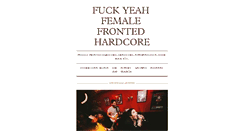 Desktop Screenshot of femalefrontedhardcore.tumblr.com