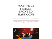 Tablet Screenshot of femalefrontedhardcore.tumblr.com
